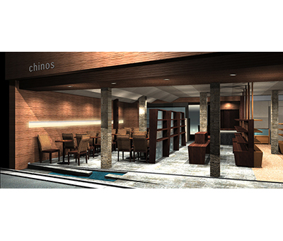 路面店CAFFEのCGパース