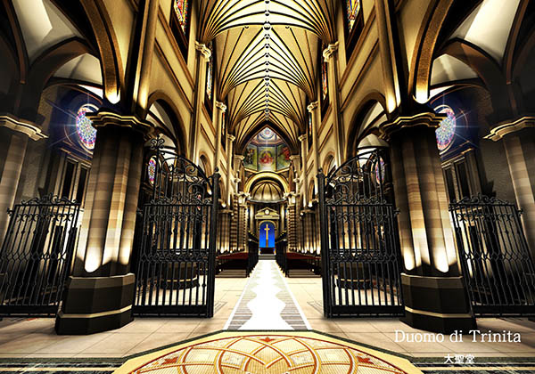 ブライダチャペルのCGパース