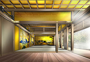 高台寺内観のCGパース