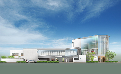 ブライダルウェディングの外観CGパース