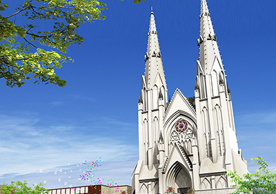 ブライダルウェディング外観CGパース