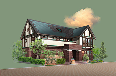 モデルハウス広告のCGパース