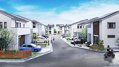 住宅建築のCGパース