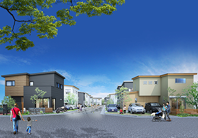 住宅建築のCGパース