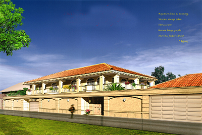 住宅建築のCGパース