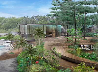 リゾートホテルCGパース