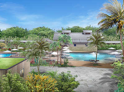 リゾートホテルCGパース